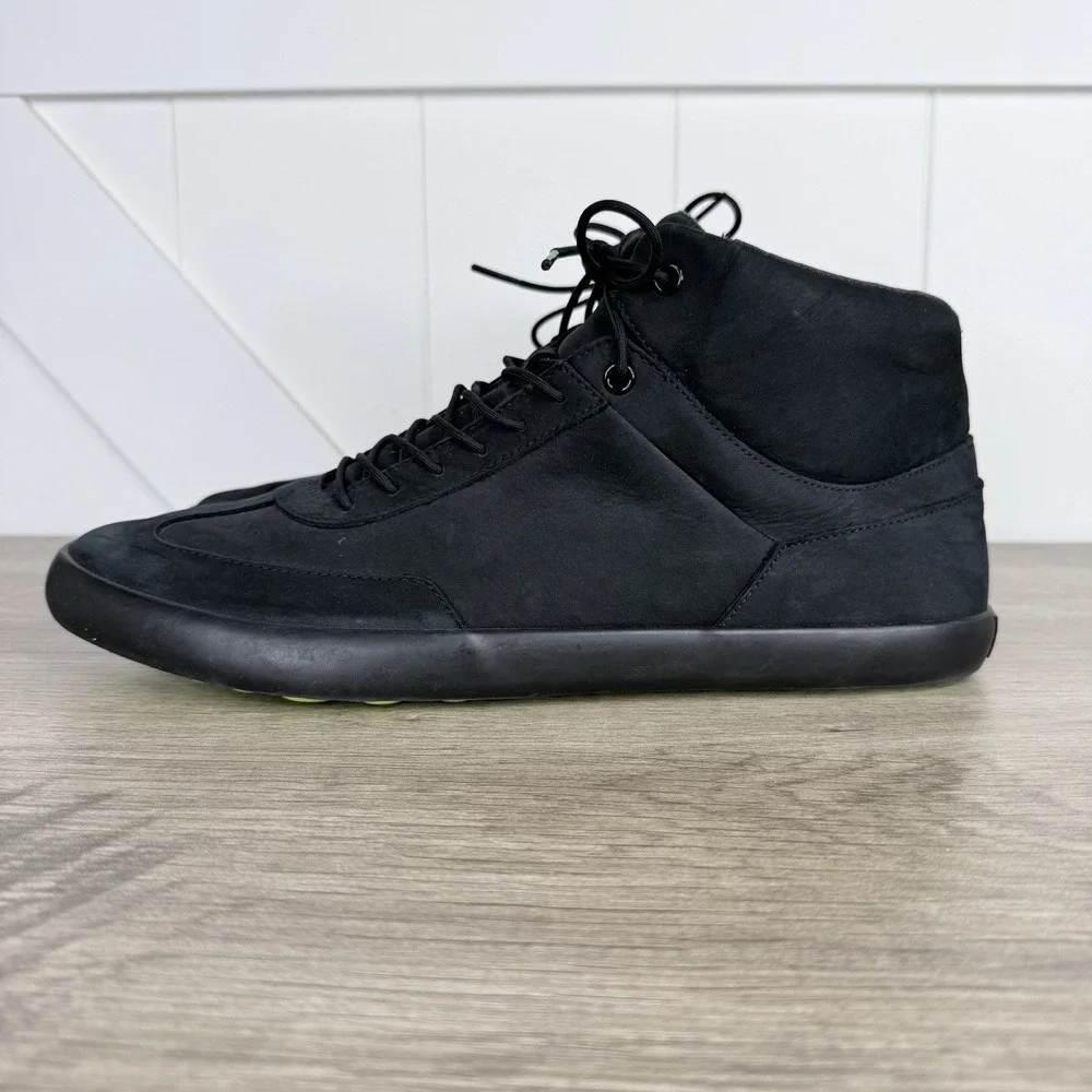 Camper Black Pursuit Men's US 12 12.5 EU 46 Nubuck Hi Top Boots Sneakers Lace Up